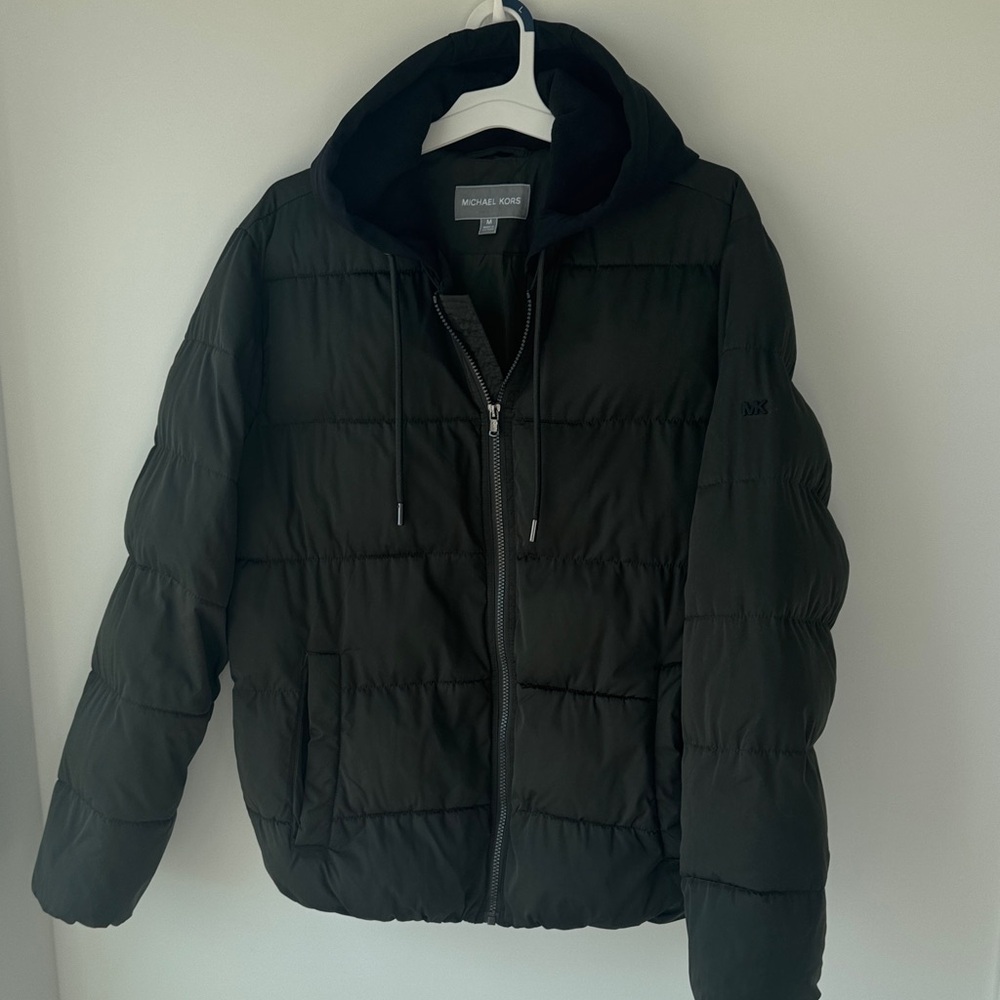 Michael Kors Dark Green Puffer Jacket for Men